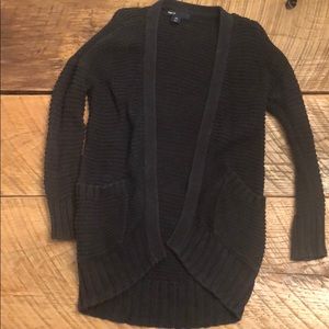 GapKids open front knit cardigan navy blue